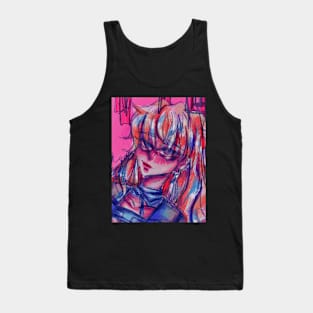 Anime girl orange and blue Tank Top